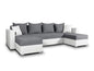 Sofnet Beno U-Shape Couch / Corner Sofa with Bed Box, Couch with Bed Function, Upholstered Corner, Big Sofa, Living Room