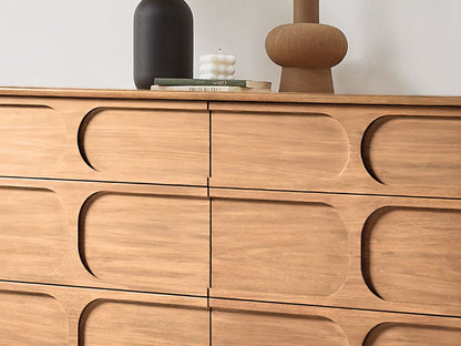 6 Wooden Chest of Drawers Living Room Furniture Console Table Storage Cabinet