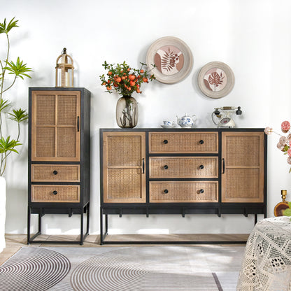 Storage Console Table with Drawers for Dining and Entry Living Room Furniture