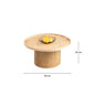 Modern Wooden Round Tea Table Living Room Circular Coffee Table Set