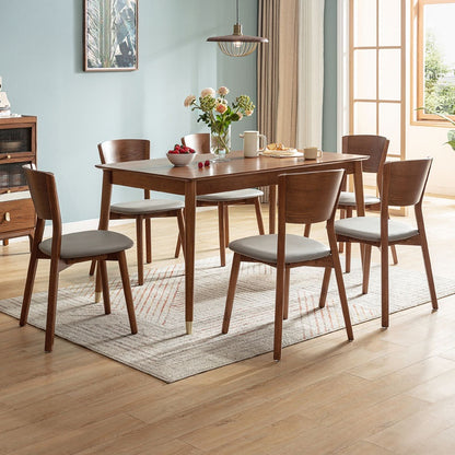 4/6 Seater Long Wood Chair Square Wooden Dining Table