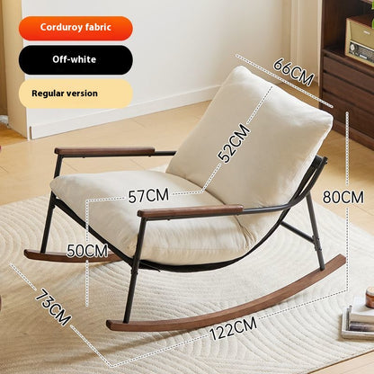 Lazy Balcony Leisure Chaise Lounge Rocking Recliner Chair