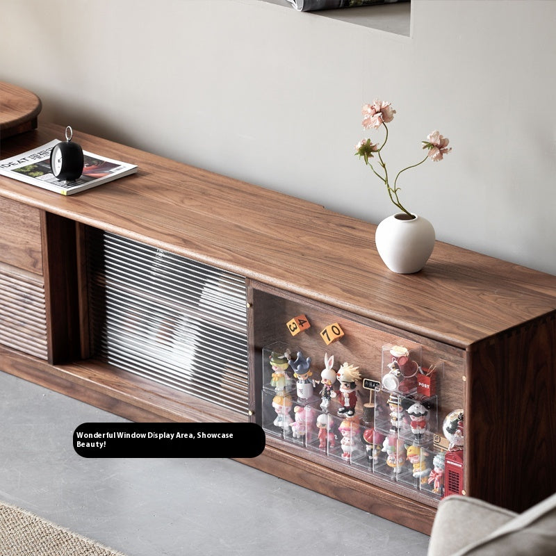 Handcrafted Solid Wood Telescopic Living Room Home Furniture TV Cabinet