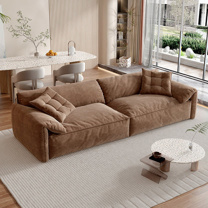 3-Seater Living Room Sofa Set Fabric Couch with Latex Sponges Sofa