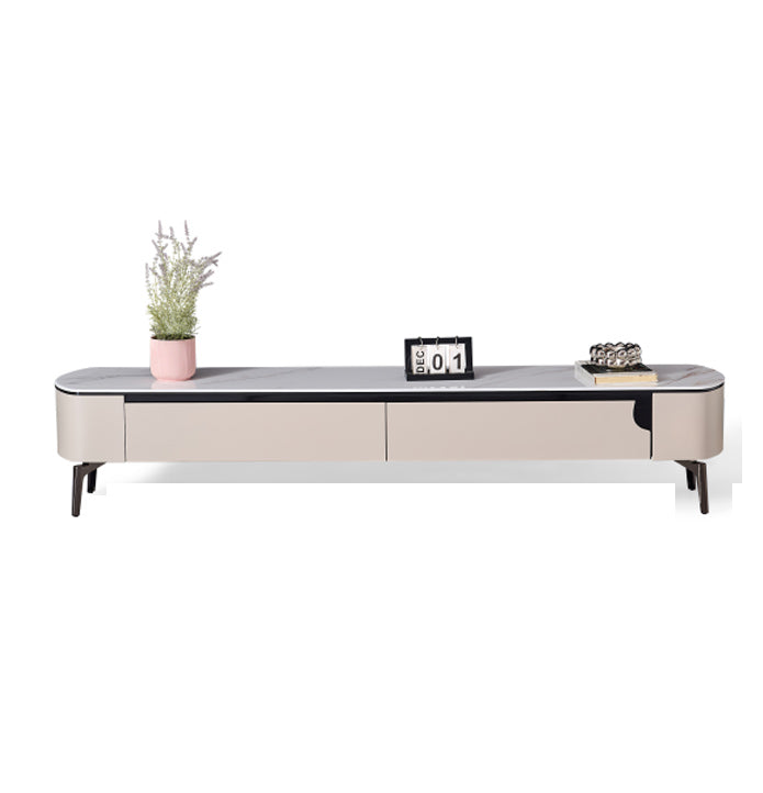 Living Room Furniture TV Stand with Carbon Steel Feet Coffee table Set