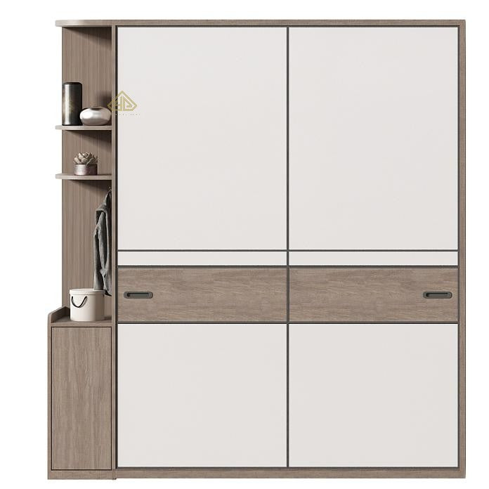 Practical Storage Cabinet  Wooden Wardrobe Made with Particle Board