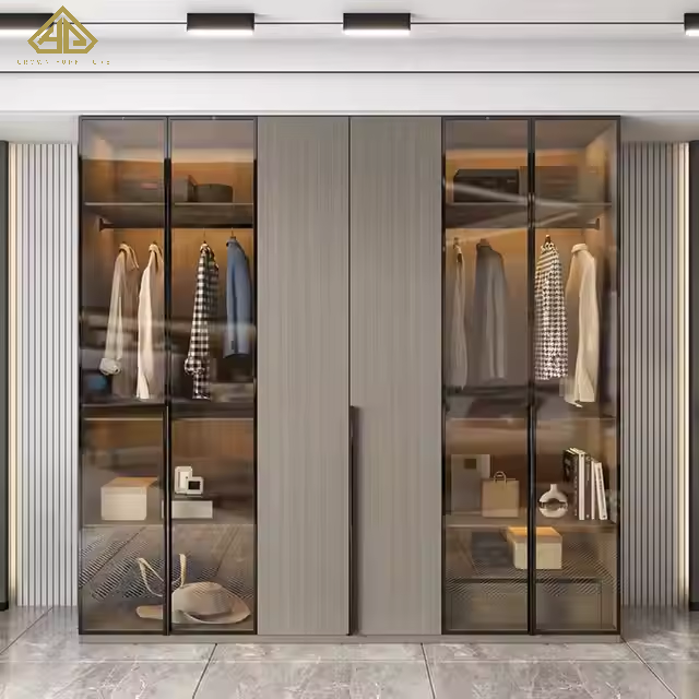 Home Furniture Durable Wooden Bedroom Cabinet Bedroom Wardrobe