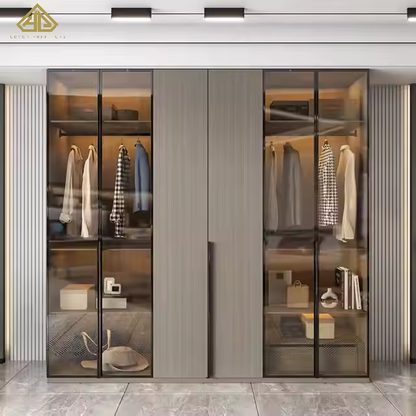 Home Furniture Durable Wooden Bedroom Cabinet Bedroom Wardrobe