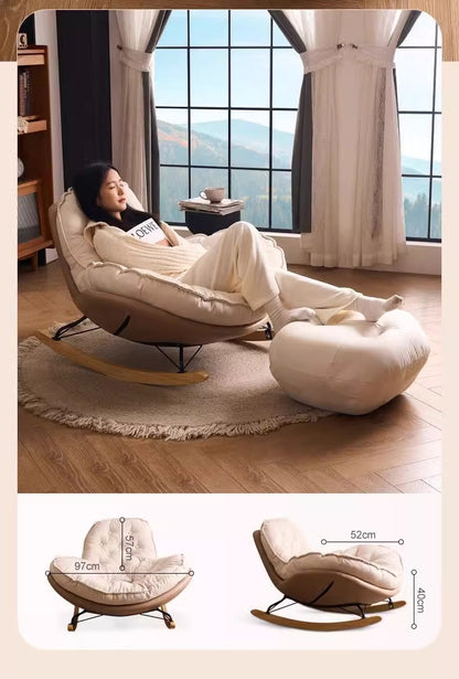 Living Room Chairs Egg Rocking Recliner Chair Lounge Sofa Single Sofa