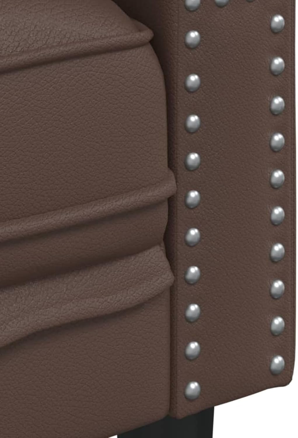 3-Piece Chesterfield Sofa Set Brown Faux Leather Indoor Sofa Model3209269