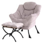Tiita Lazy Chair with Ottoman, Modern Large Accent Lounge Chair, Leisure Sofa Armchair with Ottoman, Reading Chairs with Footrest for Bedroom, Living Room, Dorm Rooms, Garden
