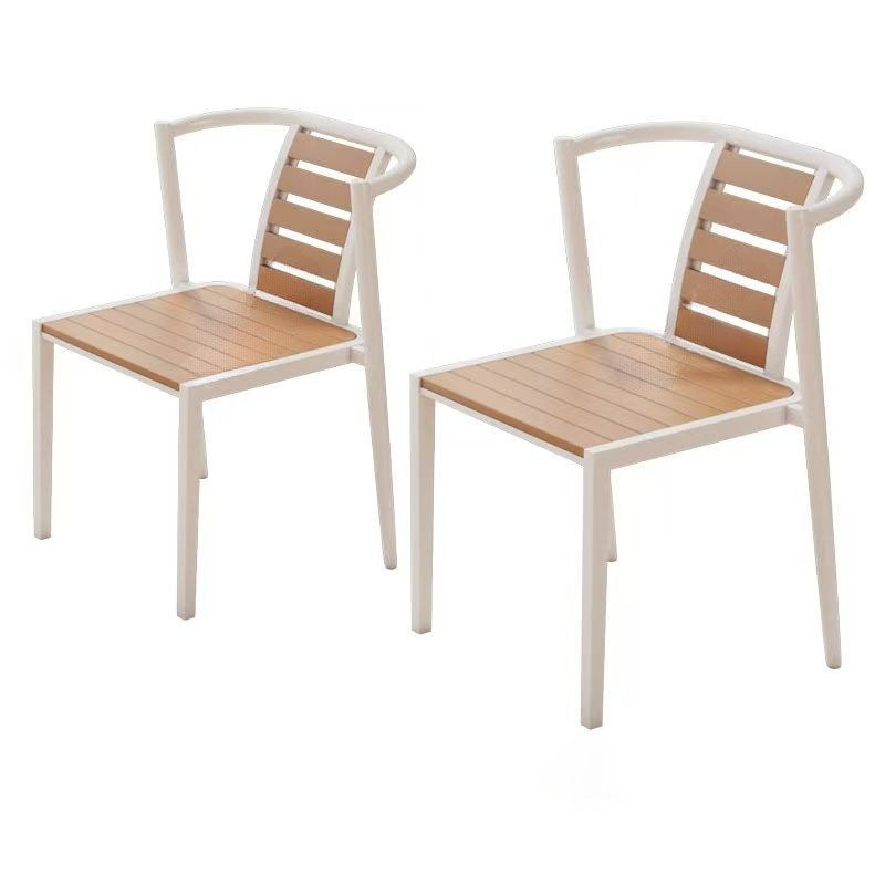 Small Apartment Household Simple Square Outdoor Solid Wood Dining Table Chairs