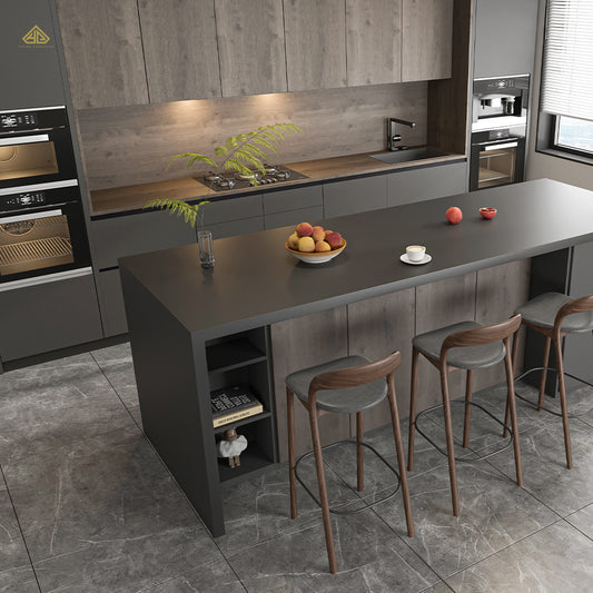 Modern Factory Price Kitchen Cabinet Sets Wood Smart Island