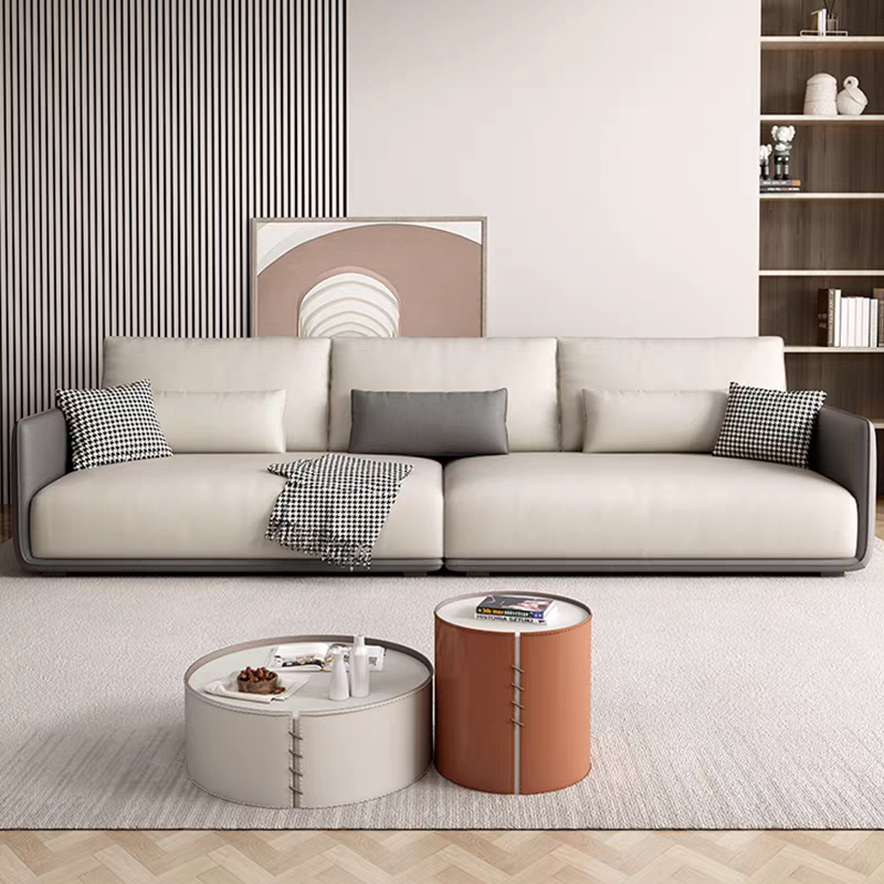 Fabric Modular Sectional Three Four Person Sofa Set