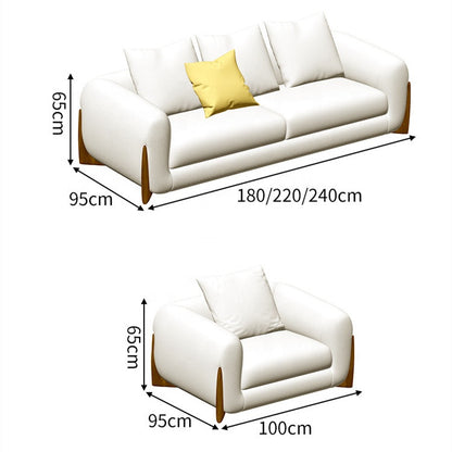 Living Room Lounge 2 Seater Sofa Sectional Couch Lambswool Fabric Scandinavian Upholstered Sofas