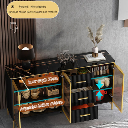 Sideboard Storage Wine Cabinet Kitchen Solid Wood Storage Cabinet