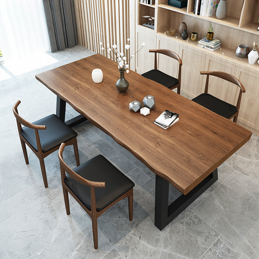 Customized Solid Wood Home Dining Room 4~6 Seater Dining Table Office Desk Set