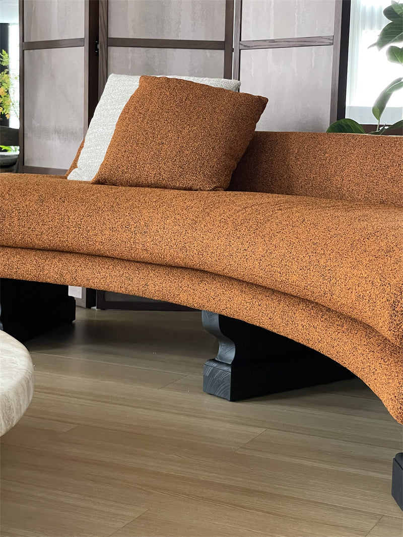 Home Furniture Hotel Villa Apartment Living Room Modern Designer Curve Sofa Set