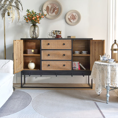 Storage Console Table with Drawers for Dining and Entry Living Room Furniture