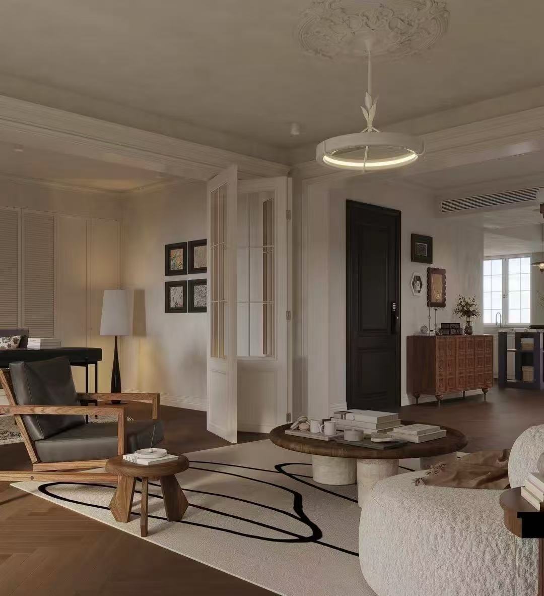 Contemporary Interior Design 3D Visualization One Stop Service