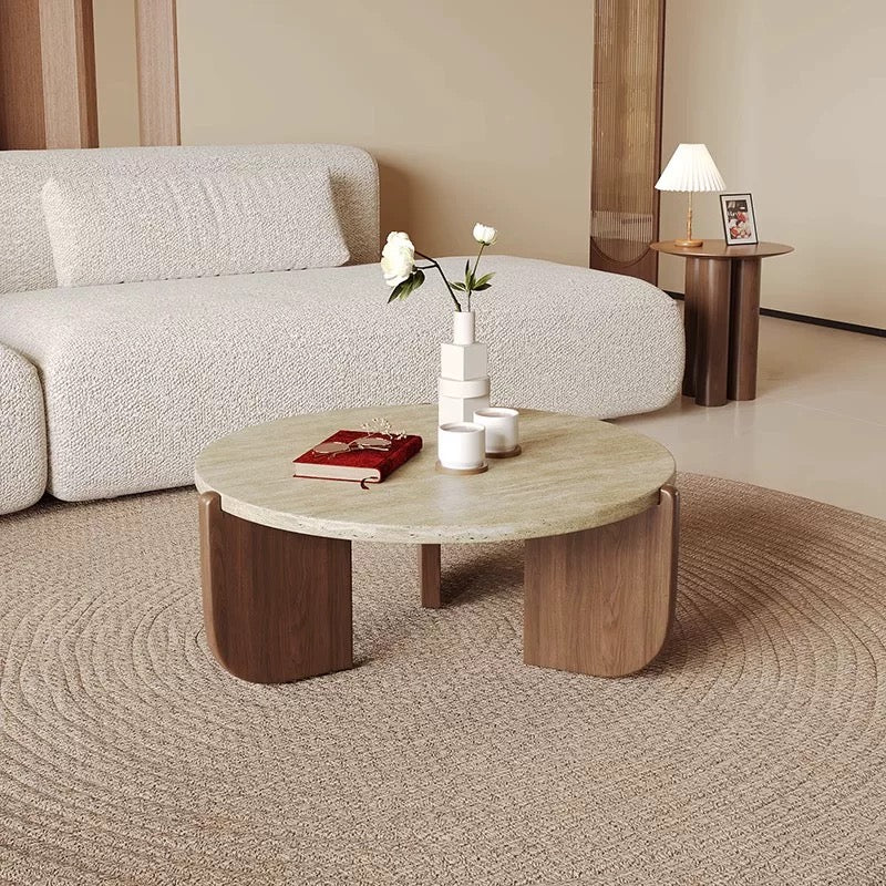 Durable Solid Wood Leg Living Room Coffee Tea Table