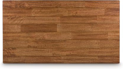 Signature Design by Ashley Wildenauer Farmhouse 2-Drawer Lift-Top Coffee Table with 2 Storage Bins Under Top and Casters, Light Brown & Black