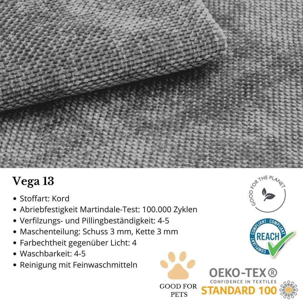 VOLARE Grau 3-Sitzer - Modernes Wohnzimmer mit Metallbeinen, Weiche Polsterung, Breite 220 cm, Höhe 83 cm, Tiefe 98 cm, Ohne Schlaffunktion