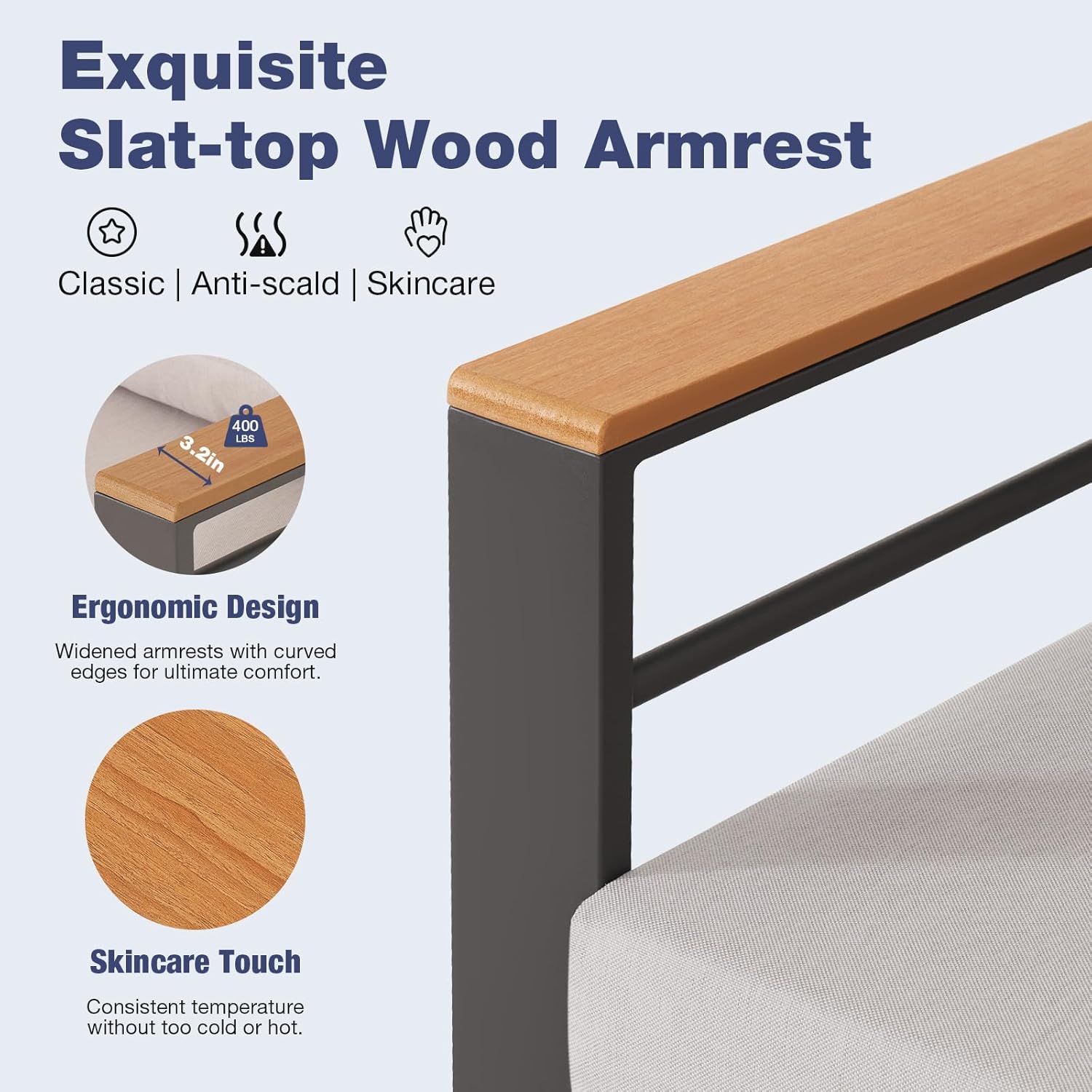 Aoxun Aluminum Patio Furniture Set 7 Seats, Oversized Outdoor Sectional with Washable Thick Cushions, Coffee Table and Waterproof Cover, Patio Conversation Sets for Porch, Balcony, Deck