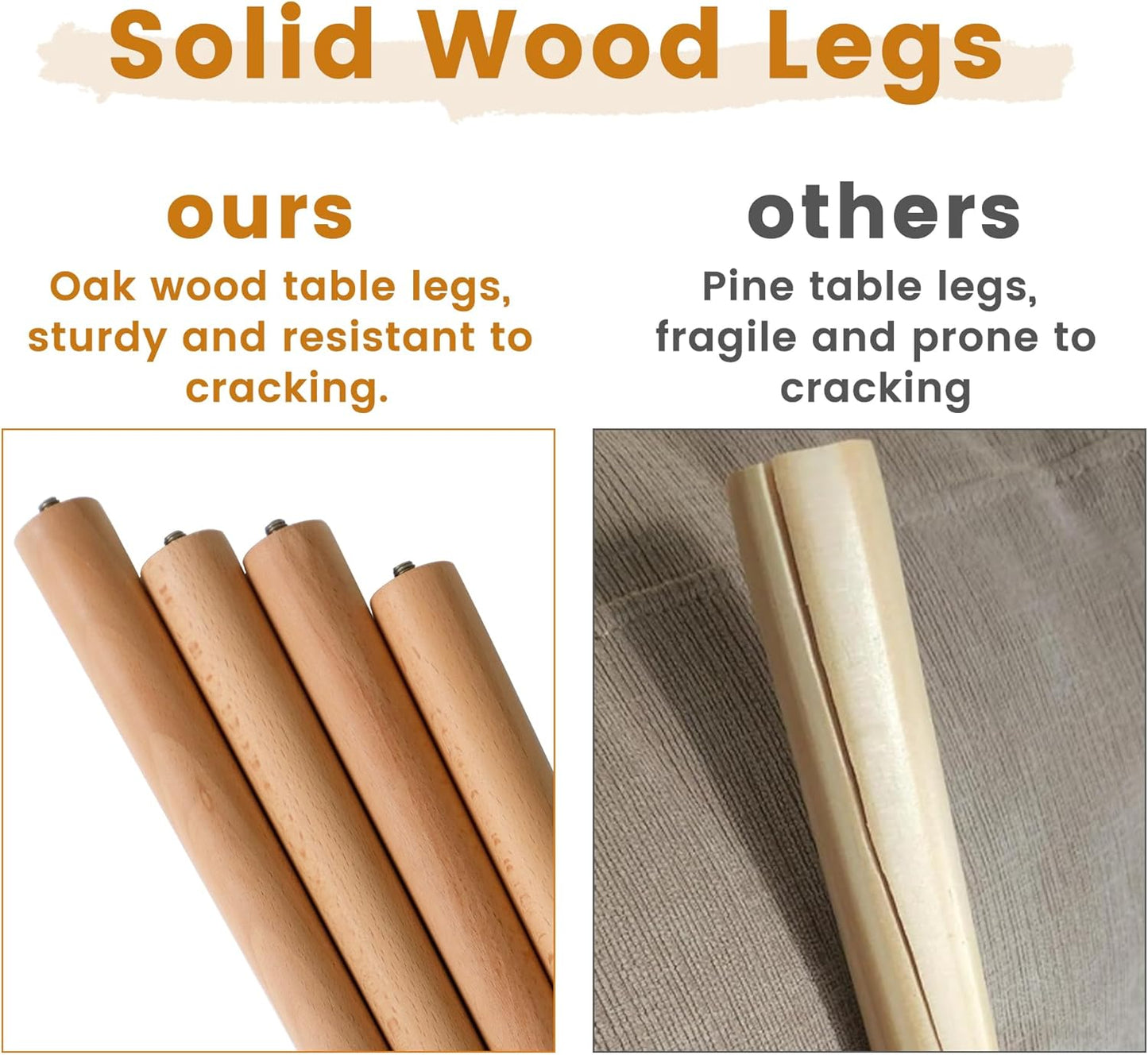 Coffee Table Low Table with Solid Wood Legs, Small Oval Coffee Table Side Table, Floor Table Desk for Sitting on The Floor, Storage and Living Room Furniture for Office Apartment Home, Natural