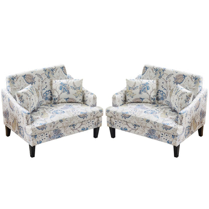 Bezseller Oversized Accent Chair, 33.5'' Wide Seat Comfy Armchair with 2 Pillows, Upholstered Big Reading Chair, Modern Single Sofa Chair for Living Room Bedroom Apartment Office, Beige