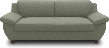 DOMO. collection Panama 3 Seater Sofa 3-Seater Couch Set 3-2-1 Taupe 207 cm
