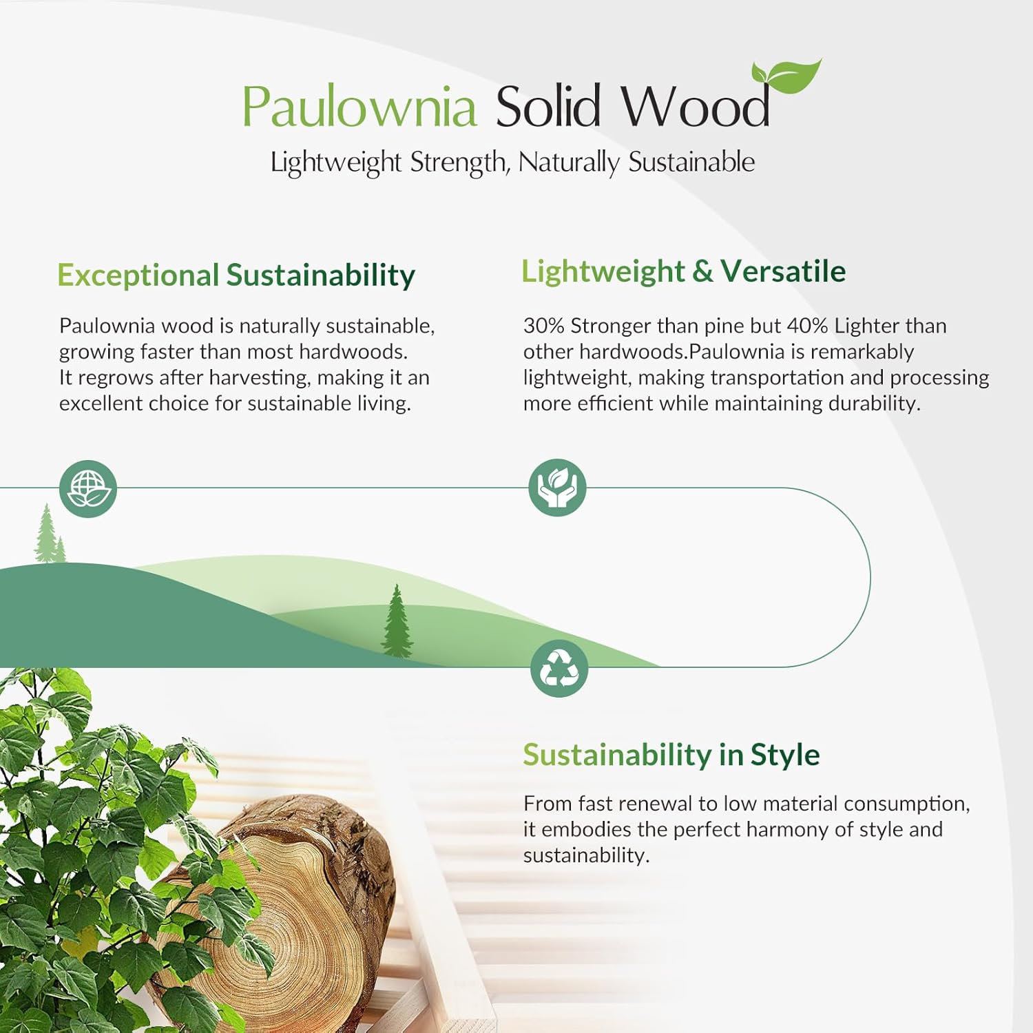 HULALA HOME Solid Wood Nightstand with Charging Station, Vintage Night Stand with Wood Legs and 2 Drawers, French Bedside Table for Bedroom Living Room，Walnut