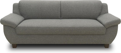 DOMO. collection Panama 3 Seater Sofa 3-Seater Couch Set 3-2-1 Taupe 207 cm