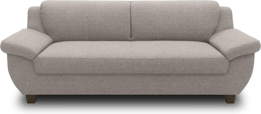 DOMO. collection Panama 3 Seater Sofa 3-Seater Couch Set 3-2-1 Taupe 207 cm