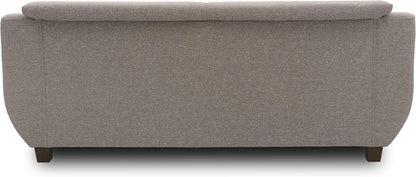 DOMO. collection Panama 3 Seater Sofa 3-Seater Couch Set 3-2-1 Taupe 207 cm