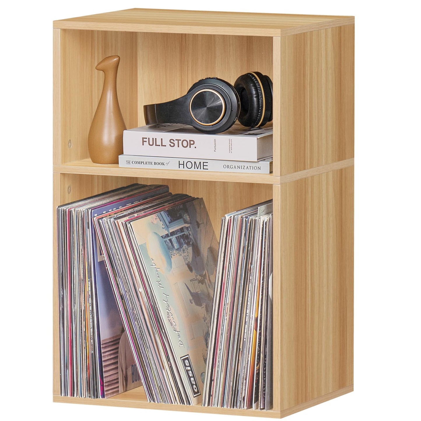 LEYAOYAO Cube Bookshelf 3 Tier Mid-Century Rustic Brown Modern Bookcase with Legs,Retro Wood Bookshelves Storage Organizer Shelf,Freestanding Open Book Shelves for Bedroom,Living Room,Office