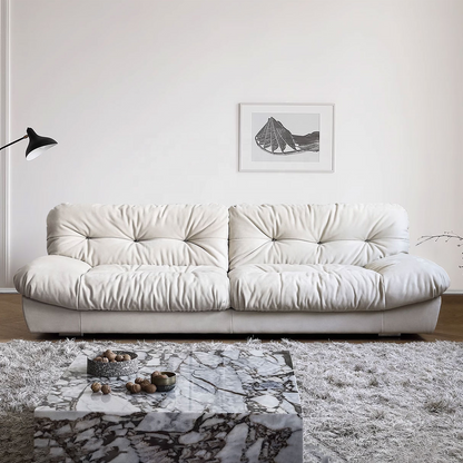 Cloud Down Fabric Sectional Sofa Set for Small Living Room Flats-Rectangle Shape