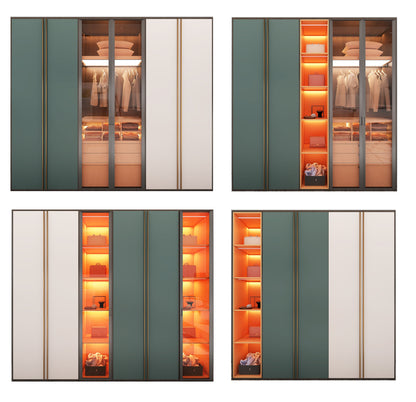 Simple Wardrobe Design Armoire En Bois for Bedroom Closet Storage and Organization