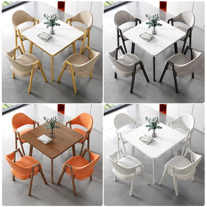 Tea Table Chair Set Small Square Home Dining Table and  Chair