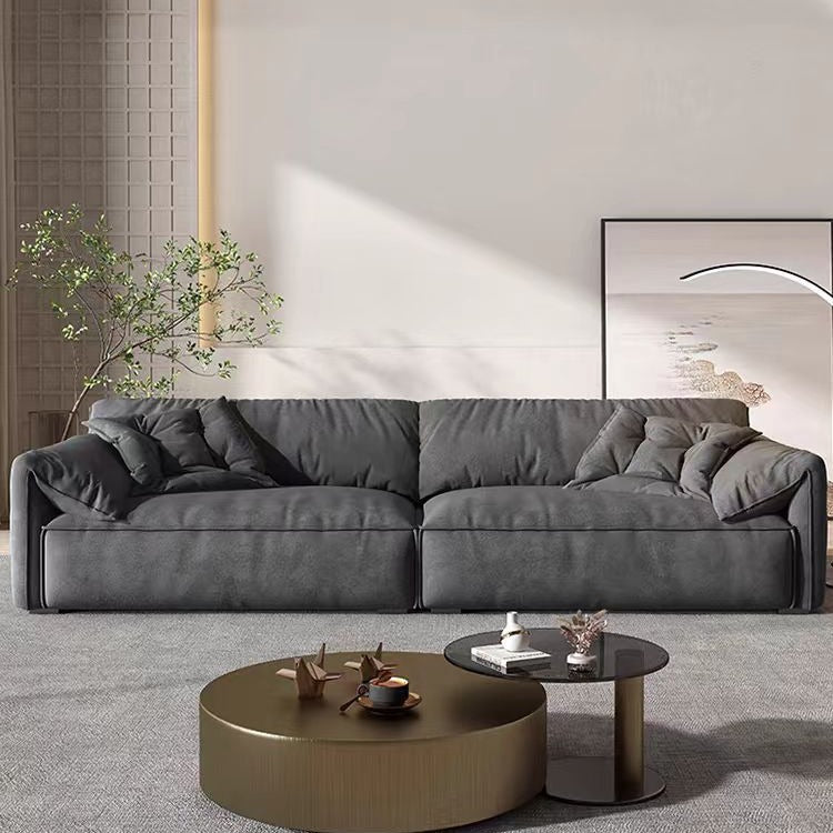 3-Seater Living Room Sofa Set Fabric Couch with Latex Sponges Sofa