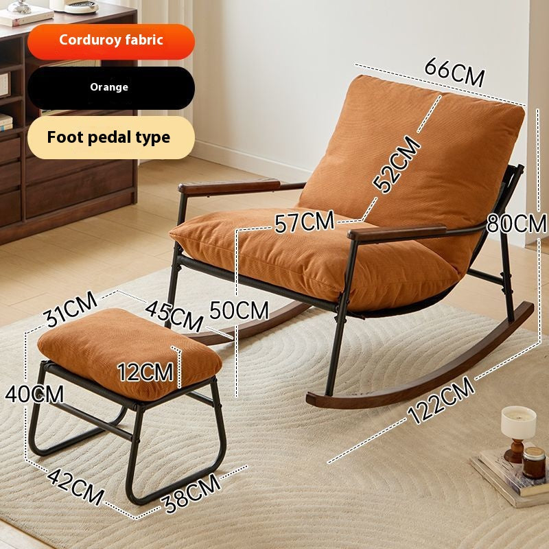 Lazy Balcony Leisure Chaise Lounge Rocking Recliner Chair