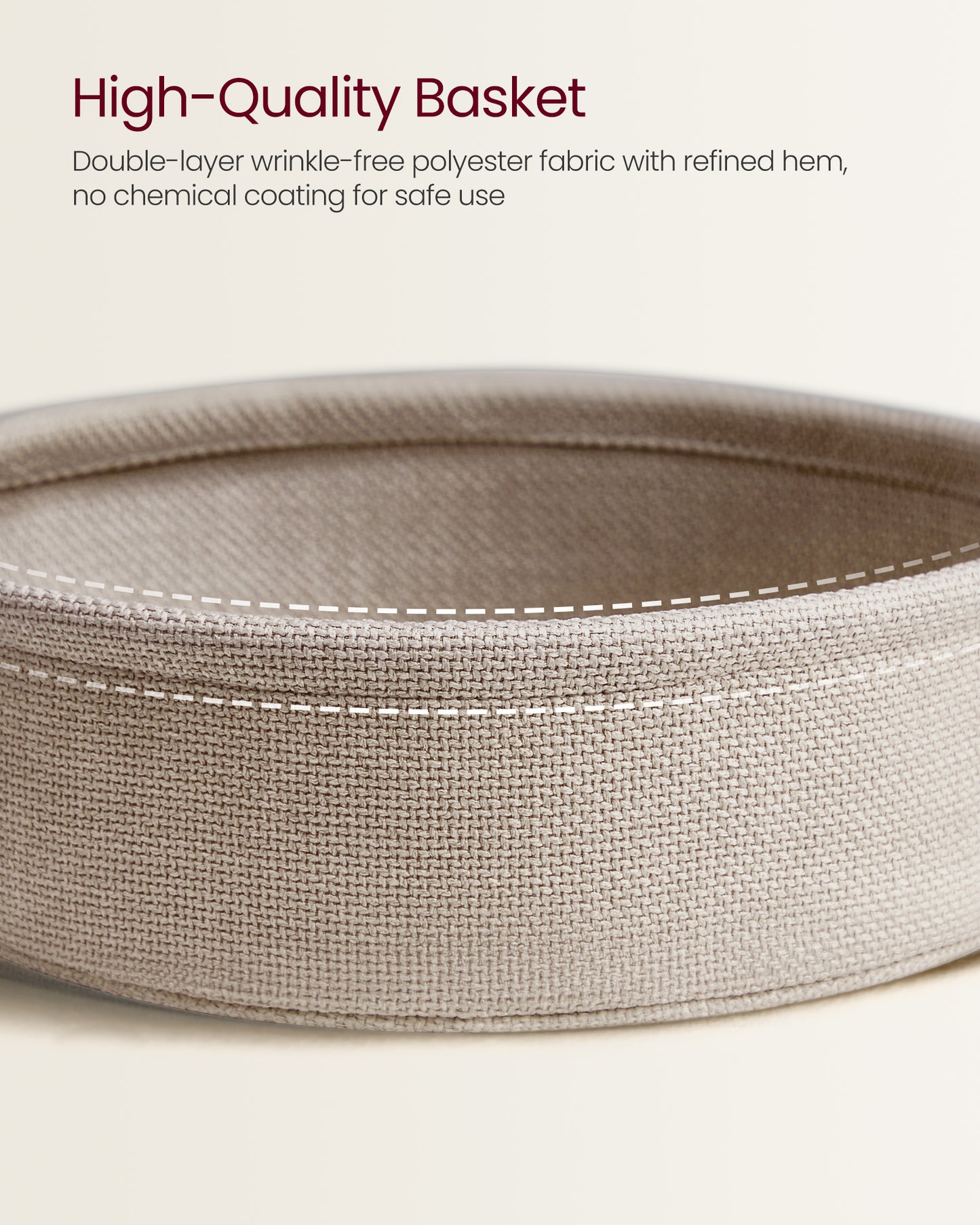 Oval Center Table With Fabric Basket Living Room Coffee Table With Storage