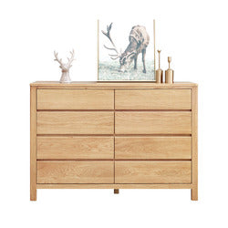 Nordic style cabinet table oak effect wooden drawer organiser