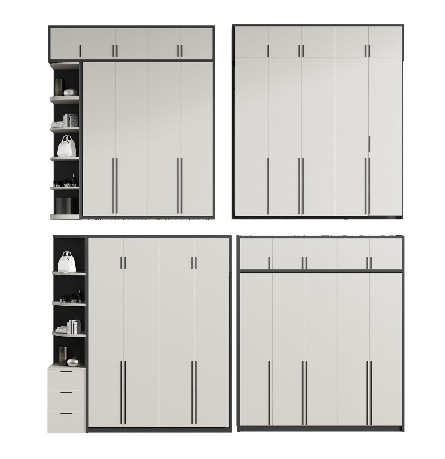 Practical Storage Cabinet  Wooden Wardrobe Made with Particle Board