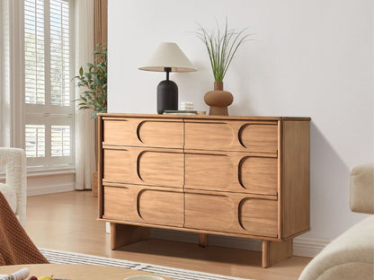 6 Wooden Chest of Drawers Living Room Furniture Console Table Storage Cabinet