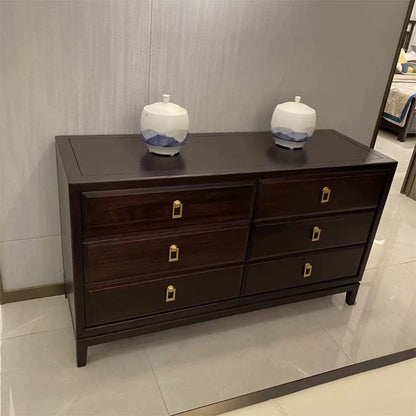 Solid Wood Chest of Drawers Storage Cabinet for Bedroom Living Room Entryway