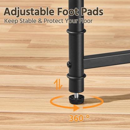 Yaheetech Round Coffee Table, Small Coffee Table with Sturdy Metal Legs for Living Room, Rustic Wood Circle Tables Easy to Assemble, 31.5 x 17.7 Inches