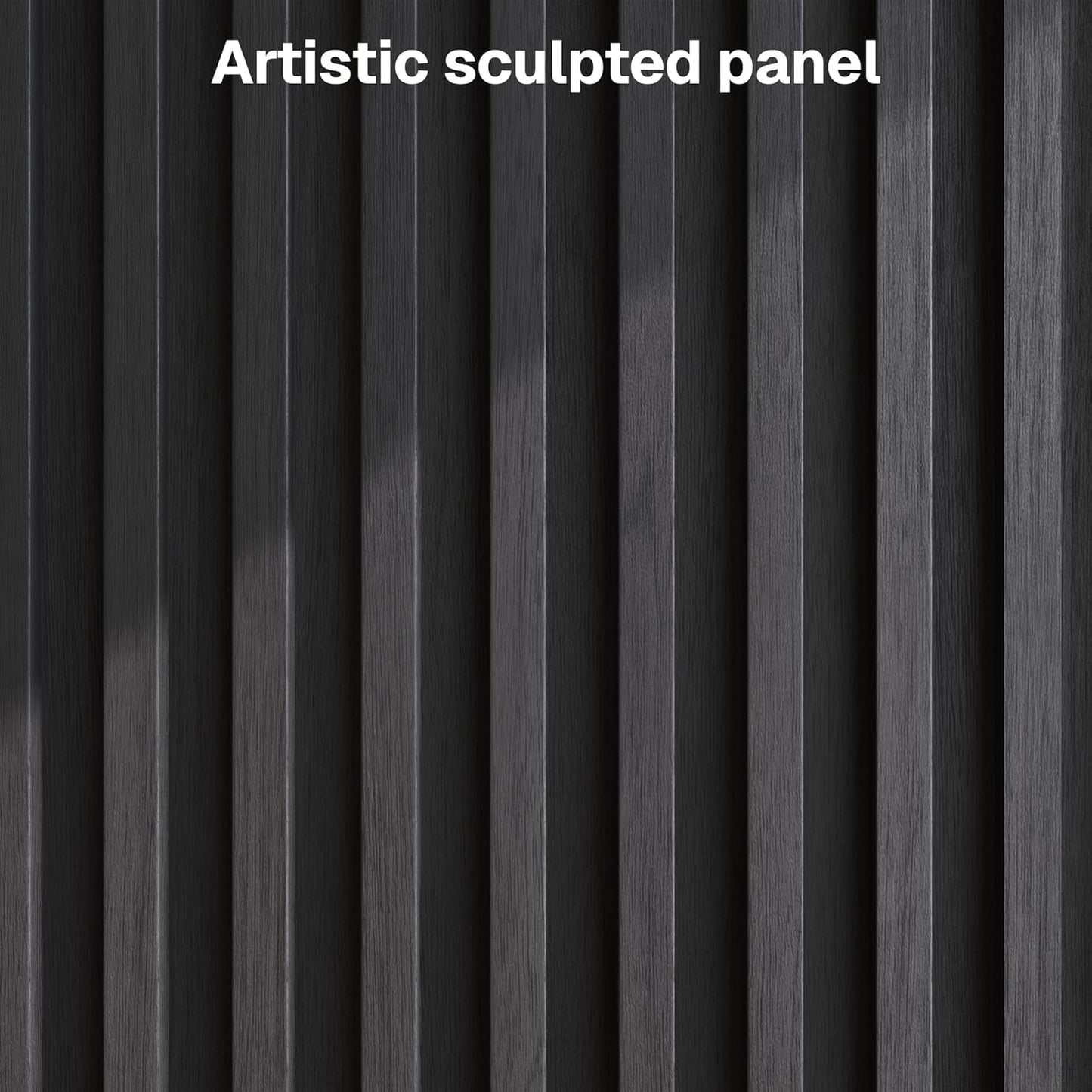 BELLEZE 65 Inch Fluted Buffet Cabinet with Storage, Symmetrical Arc Accent Sideboard Large Console Table for Dining Room, Kitchen, and Living Room (Camel)