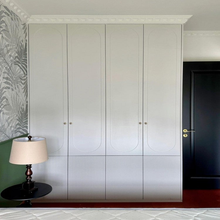Modern Furniture Laminated Finish Cupboard Closet Wardrobes Luxury for Bedroom