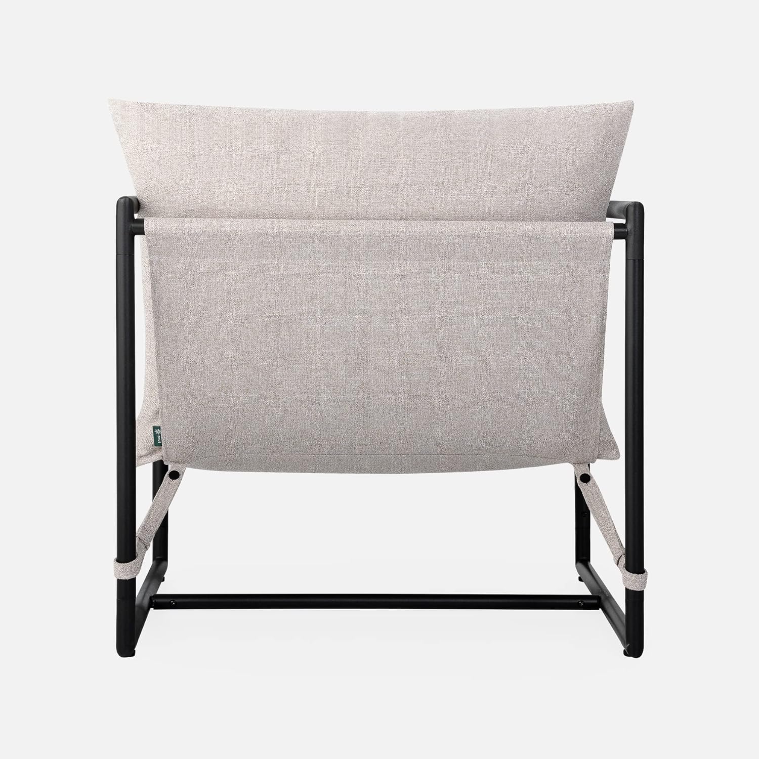 ZINUS Aidan Sling Accent Chair, Metal Framed Armchair with Shredded Foam Cushioning, Oatmeal